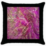 Pink blend Throw Pillow Case (Black)