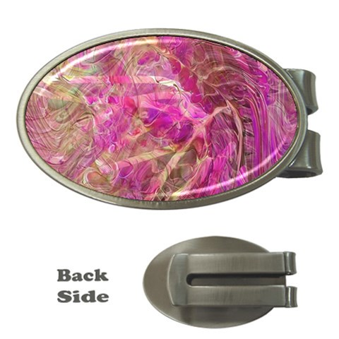 Pink blend Money Clips (Oval)  from ArtsNow.com Front