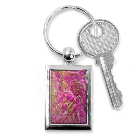 Pink blend Key Chain (Rectangle) from ArtsNow.com Front