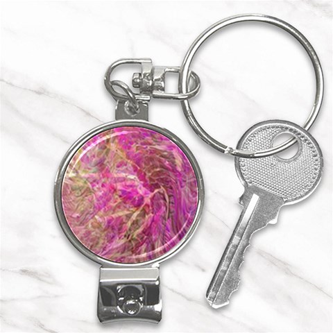 Pink blend Nail Clippers Key Chain from ArtsNow.com Front