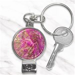 Pink blend Nail Clippers Key Chain