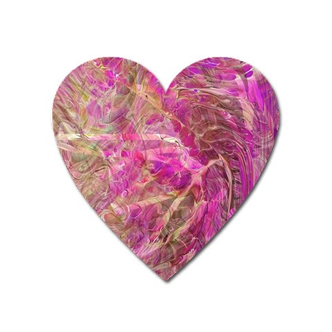 Pink blend Heart Magnet from ArtsNow.com Front
