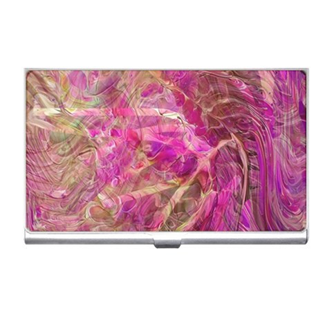 Pink blend Business Card Holder from ArtsNow.com Front