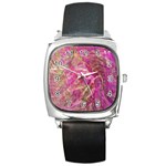 Pink blend Square Metal Watch