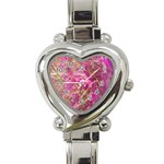 Pink blend Heart Italian Charm Watch