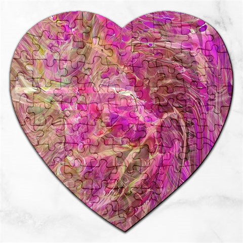 Pink blend Jigsaw Puzzle (Heart) from ArtsNow.com Front