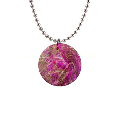 Pink blend 1  Button Necklace from ArtsNow.com Front