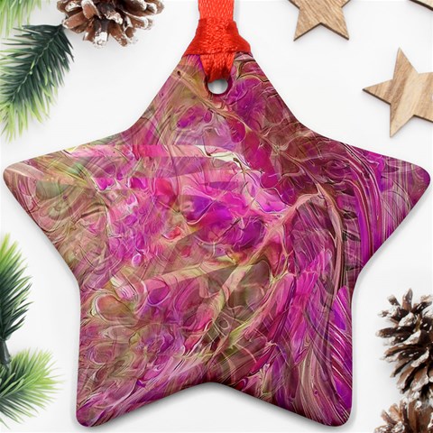 Pink blend Star Ornament (Two Sides) from ArtsNow.com Front