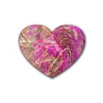 Pink blend Rubber Coaster (Heart)