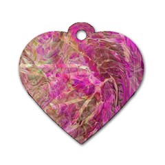 Pink blend Dog Tag Heart (Two Sides) from ArtsNow.com Back