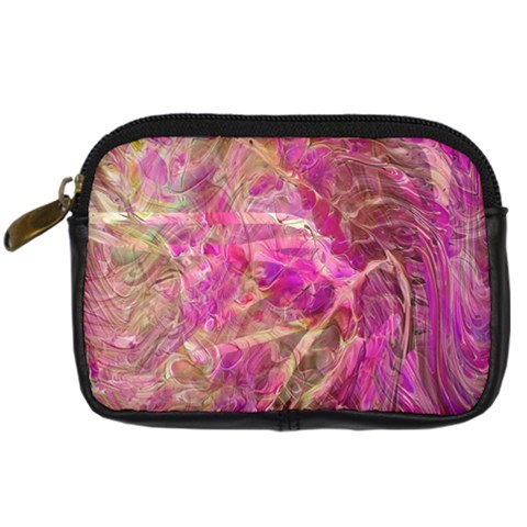 Pink blend Digital Camera Leather Case from ArtsNow.com Front