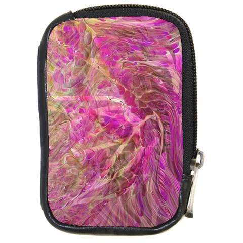 Pink blend Compact Camera Leather Case from ArtsNow.com Front