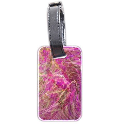 Pink blend Luggage Tag (two sides) from ArtsNow.com Front