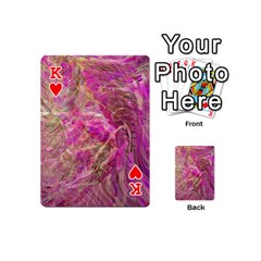 King Pink blend Playing Cards 54 Designs (Mini) from ArtsNow.com Front - HeartK