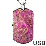 Pink blend Dog Tag USB Flash (One Side)