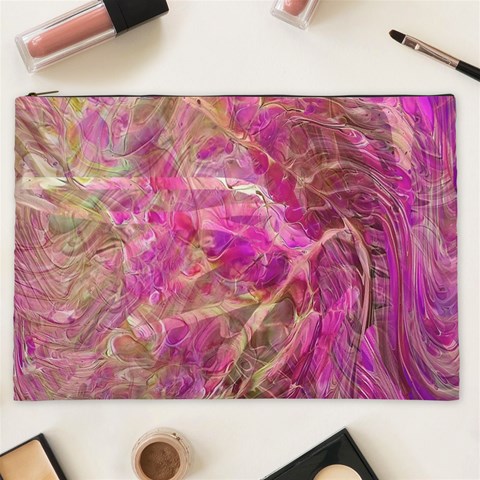 Pink blend Cosmetic Bag (XXL) from ArtsNow.com Front