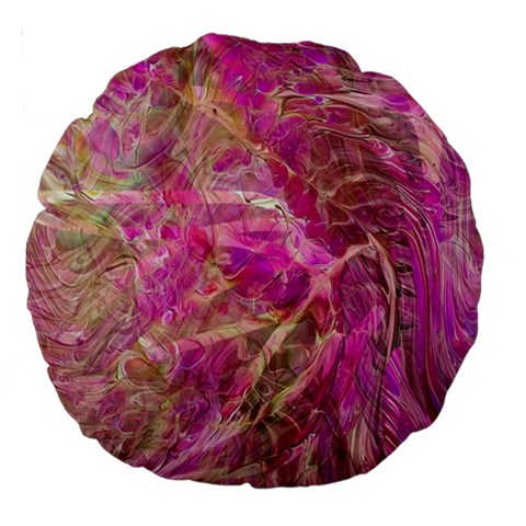 Pink blend Large 18  Premium Round Cushions from ArtsNow.com Front