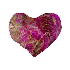 Pink blend Standard 16  Premium Heart Shape Cushions from ArtsNow.com Back