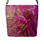 Pink blend Flap Closure Messenger Bag (L)
