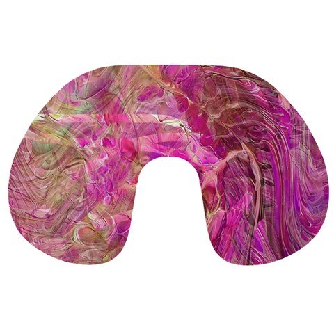 Pink blend Travel Neck Pillow from ArtsNow.com Front
