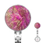 Pink blend Stainless Steel Nurses Watch