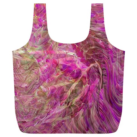 Pink blend Full Print Recycle Bag (XL) from ArtsNow.com Front