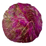 Pink blend Large 18  Premium Flano Round Cushions