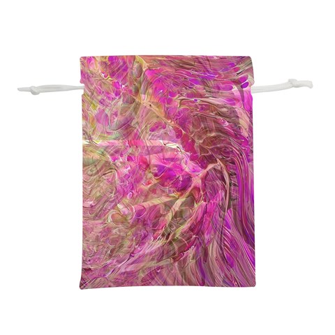 Pink blend Lightweight Drawstring Pouch (S) from ArtsNow.com Back