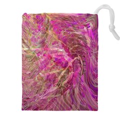 Pink blend Drawstring Pouch (4XL) from ArtsNow.com Front