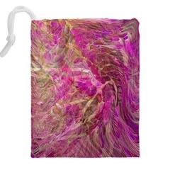 Pink blend Drawstring Pouch (4XL) from ArtsNow.com Back