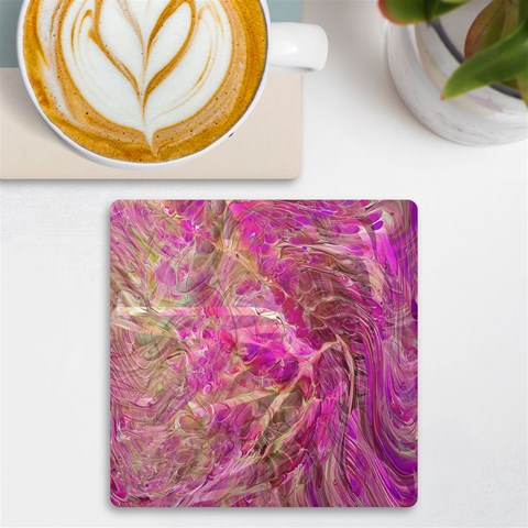 Pink blend UV Print Square Tile Coaster  from ArtsNow.com Front
