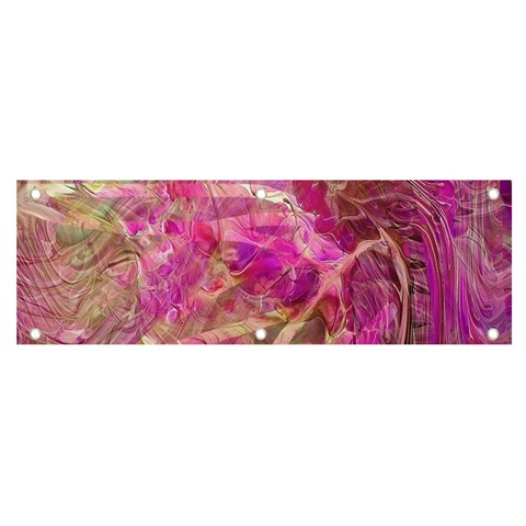 Pink blend Banner and Sign 6  x 2  from ArtsNow.com Front