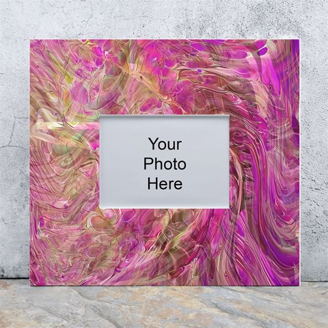 Pink blend White Wall Photo Frame 5  x 7  from ArtsNow.com Front