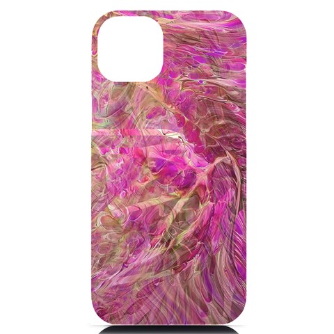 Pink blend iPhone 14 Plus Black UV Print PC Hardshell Case from ArtsNow.com Front