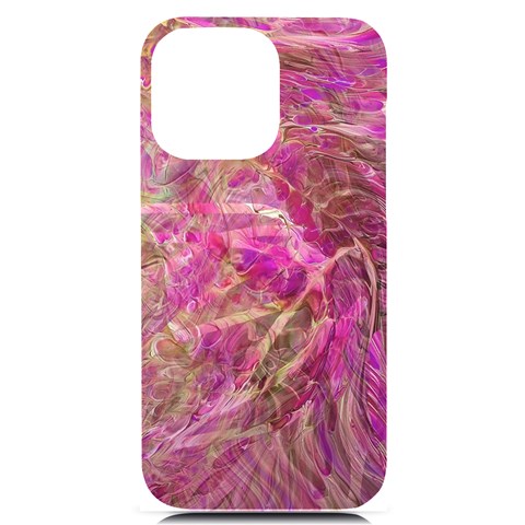 Pink blend iPhone 14 Pro Max Black UV Print PC Hardshell Case from ArtsNow.com Front