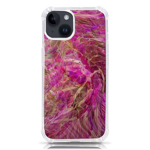 Pink blend iPhone 14 TPU UV Print Case from ArtsNow.com Front