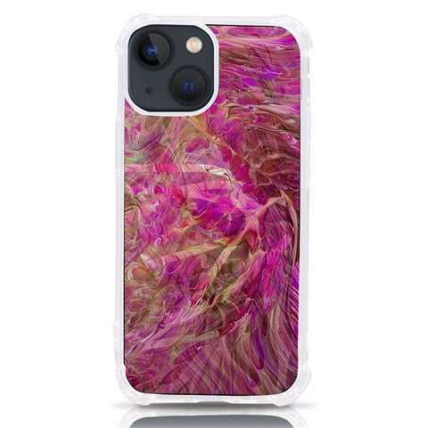 Pink blend iPhone 13 mini TPU UV Print Case from ArtsNow.com Front