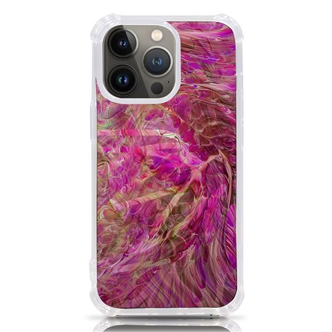 Pink blend iPhone 13 Pro TPU UV Print Case from ArtsNow.com Front