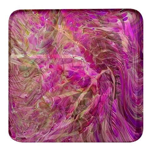 Pink blend Square Glass Fridge Magnet (4 pack) from ArtsNow.com Front