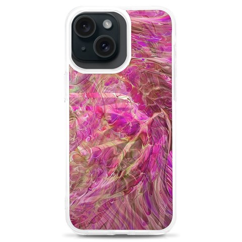 Pink blend iPhone 15 Plus TPU UV Print Case from ArtsNow.com Front