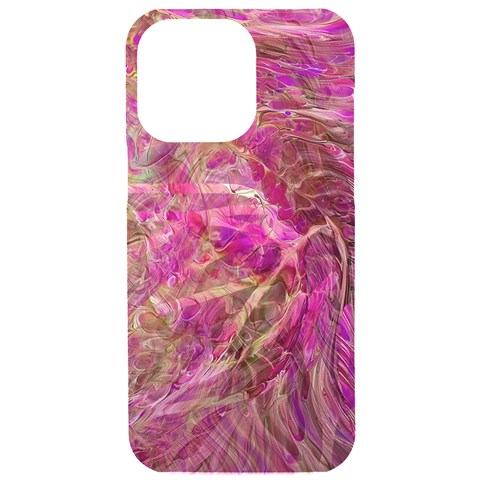 Pink blend iPhone 15 Pro Max Black UV Print PC Hardshell Case from ArtsNow.com Front