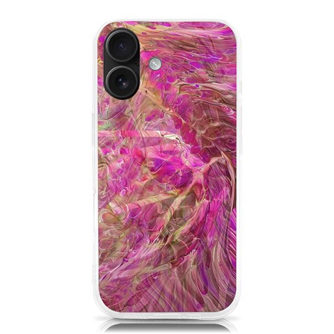 Pink blend iPhone 16 TPU UV Print Case from ArtsNow.com Front