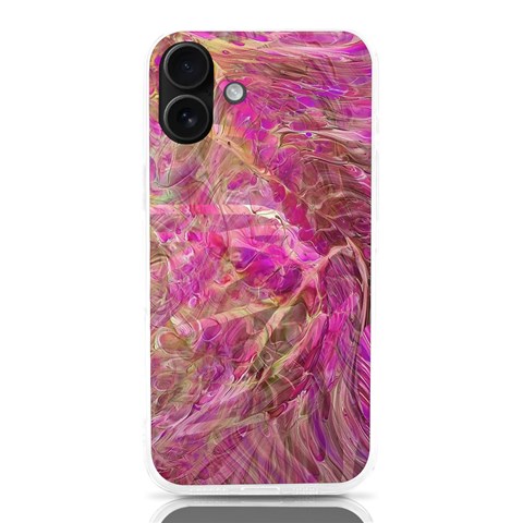 Pink blend iPhone 16 Plus TPU UV Print Case from ArtsNow.com Front