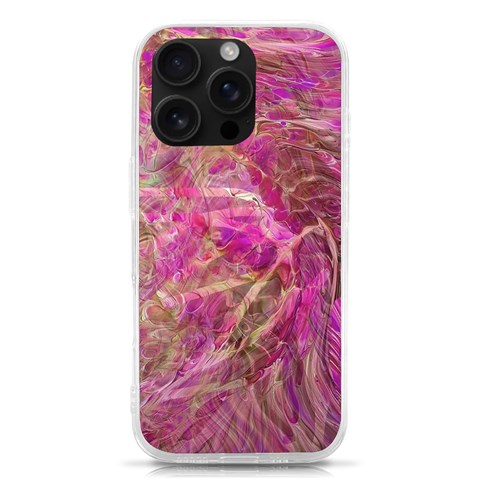 Pink blend iPhone 16 Pro TPU UV Print Case from ArtsNow.com Front