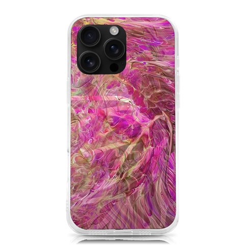 Pink blend iPhone 16 Pro Max TPU UV Print Case from ArtsNow.com Front