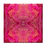 Pink Pour  Tile Coaster