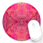 Pink Pour  Round Mousepad