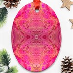 Pink Pour  Ornament (Oval)
