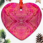 Pink Pour  Ornament (Heart)