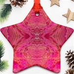 Pink Pour  Ornament (Star)